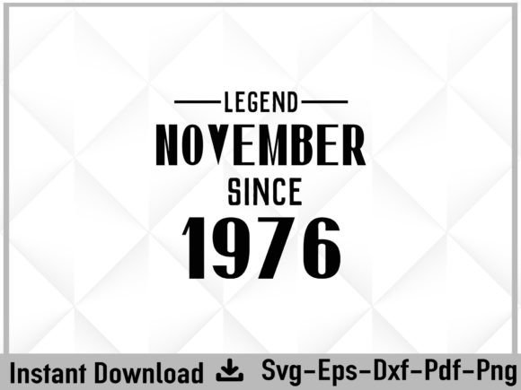 A Designer’s Review of the Legend Since November 1976 Birthday SVG