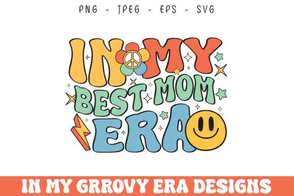 A Groovy Mom Era Design for Modern Embroidery
