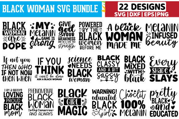 Black Woman SVG Bundle