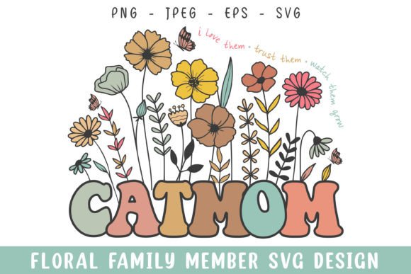 Floral Cat Mom Vintage Flower Design Review